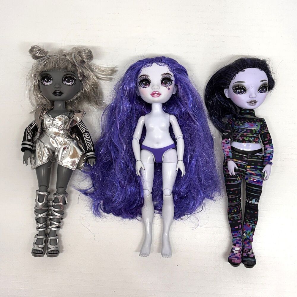 Lot Of 3 Rainbow High Shadow High Dolls: Luna Madison Uma Vanhoose Reina Glitch